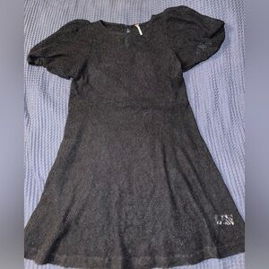 Free People Black Lace Dress